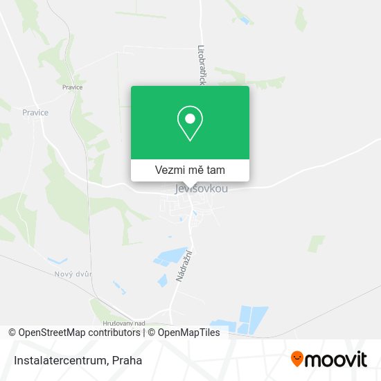 Instalatercentrum mapa