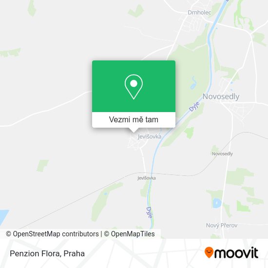 Penzion Flora mapa