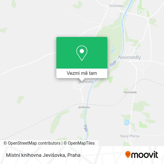 Místní knihovna Jevišovka mapa