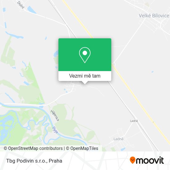 Tbg Podivin s.r.o. mapa