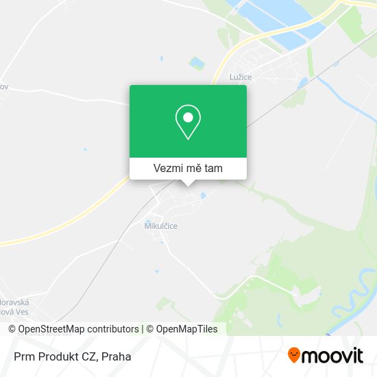 Prm Produkt CZ mapa