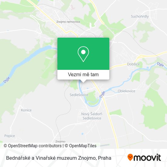 Bednářské a Vinařské muzeum Znojmo mapa