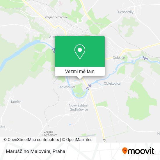 Maruščino Malování mapa