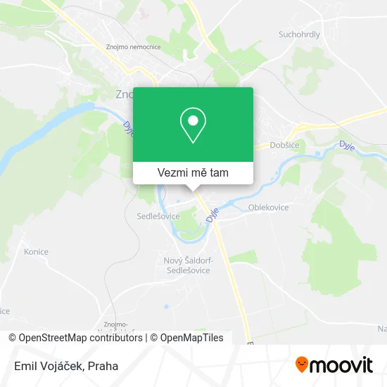 Emil Vojáček mapa