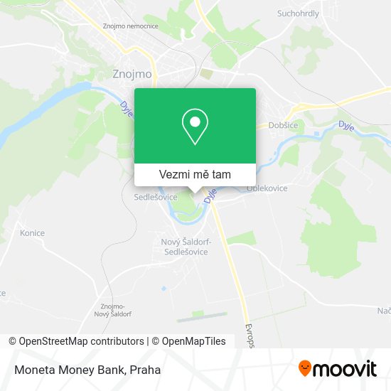 Moneta Money Bank mapa