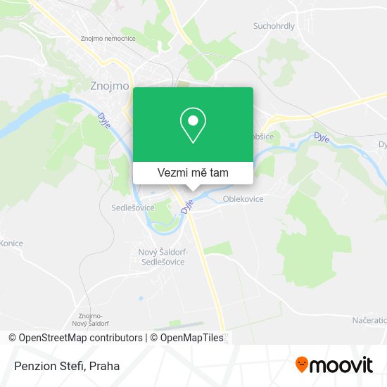 Penzion Stefi mapa