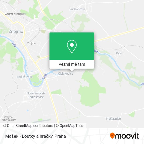 Mašek - Loutky a hračky mapa