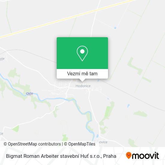 Bigmat Roman Arbeiter stavební Huť s.r.o. mapa