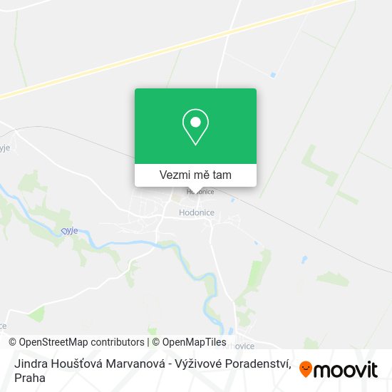 Jindra Houšťová Marvanová - Výživové Poradenství mapa