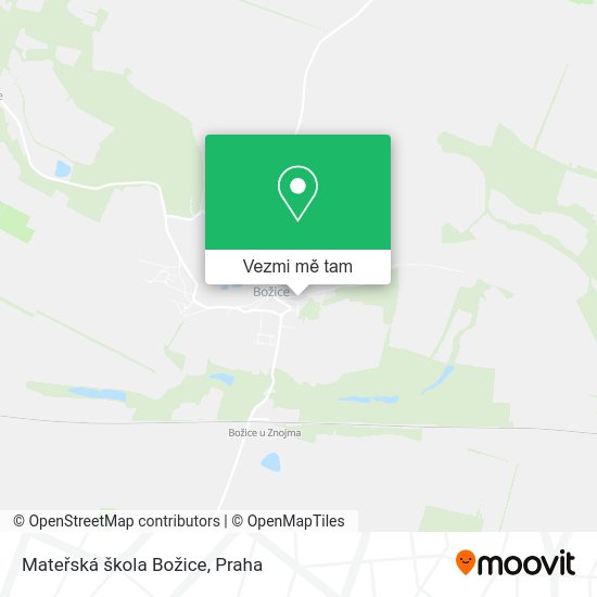 Mateřská škola Božice mapa