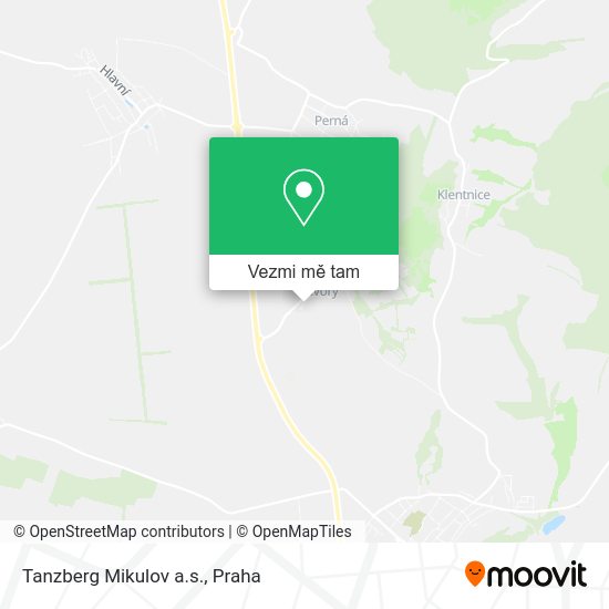 Tanzberg Mikulov a.s. mapa