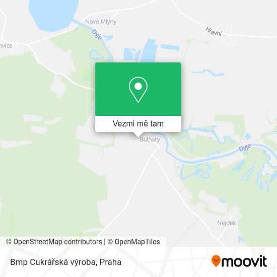 Bmp Cukrářská výroba mapa