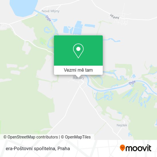 era-Poštovní spořitelna mapa