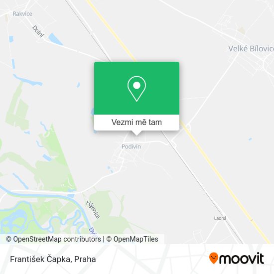 František Čapka mapa