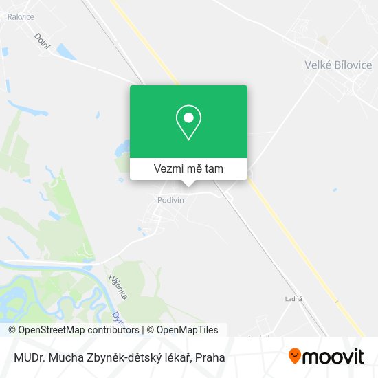 MUDr. Mucha Zbyněk-dětský lékař mapa