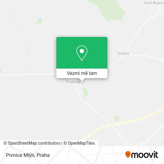 Pivnice Mlýn mapa