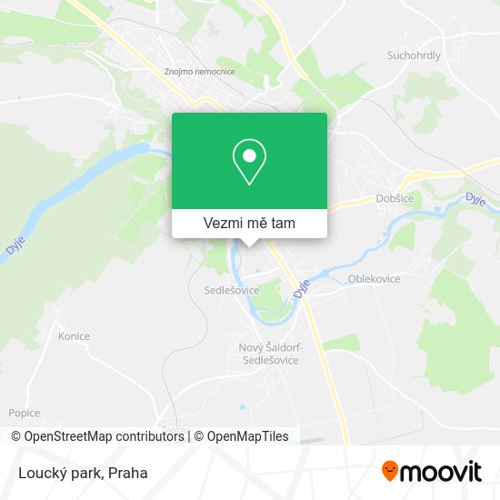 Loucký park mapa