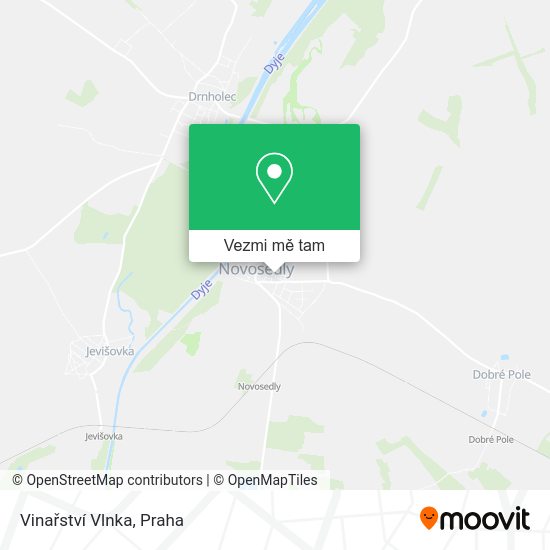 Vinařství Vlnka mapa