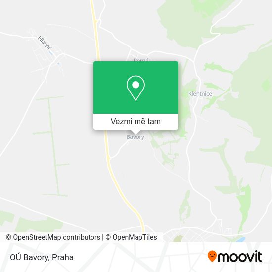 OÚ Bavory mapa