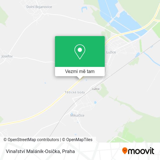 Vinařství Maláník-Osička mapa