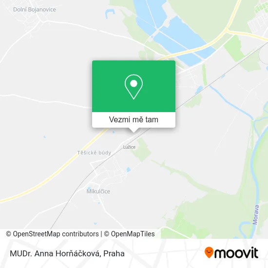 MUDr. Anna Horňáčková mapa