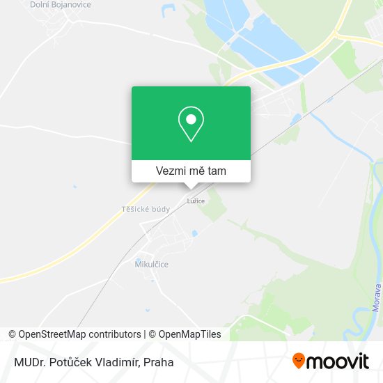MUDr. Potůček Vladimír mapa