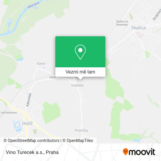 Vino Turecek a.s. mapa