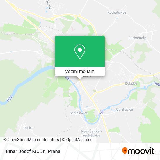 Binar Josef MUDr. mapa