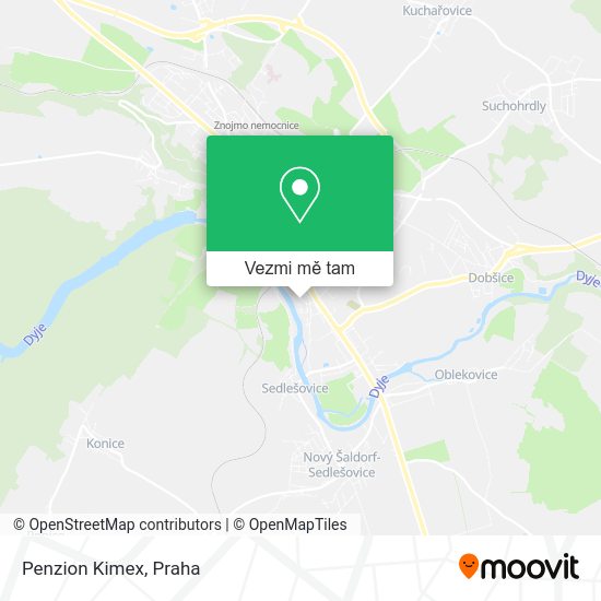 Penzion Kimex mapa