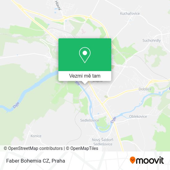 Faber Bohemia CZ mapa
