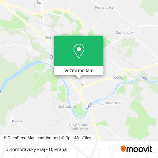 Jihomoravsky kraj - O mapa