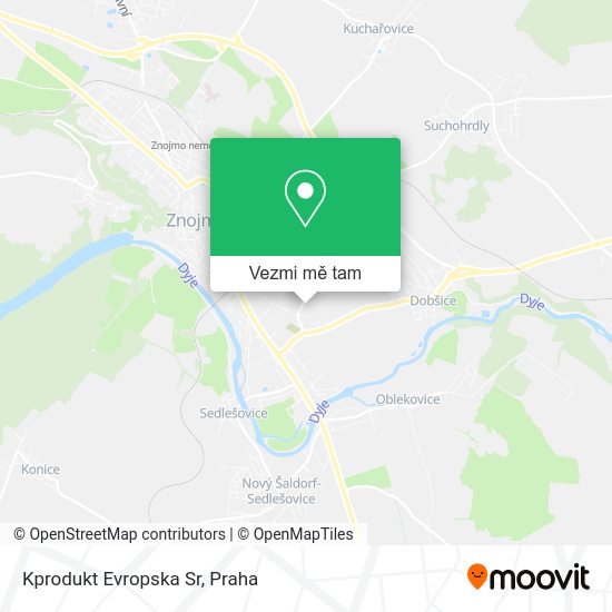 Kprodukt Evropska Sr mapa