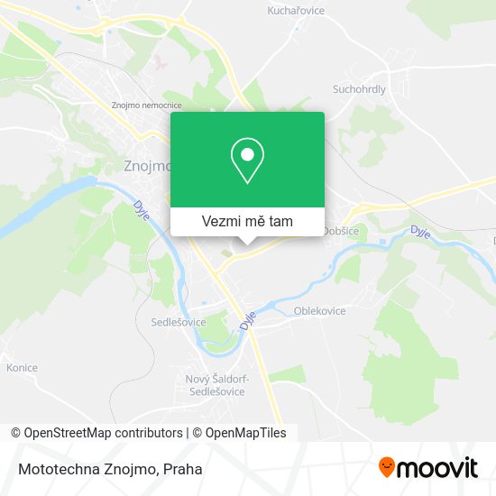 Mototechna Znojmo mapa