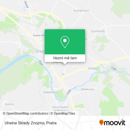 Uhelne Sklady Znojmo mapa
