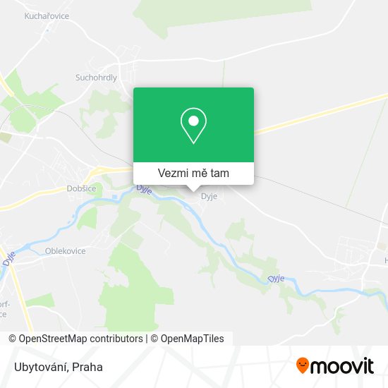 Ubytování mapa