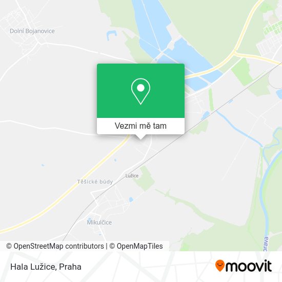 Hala Lužice mapa