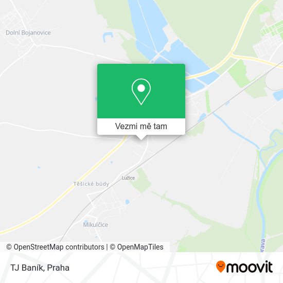 TJ Baník mapa