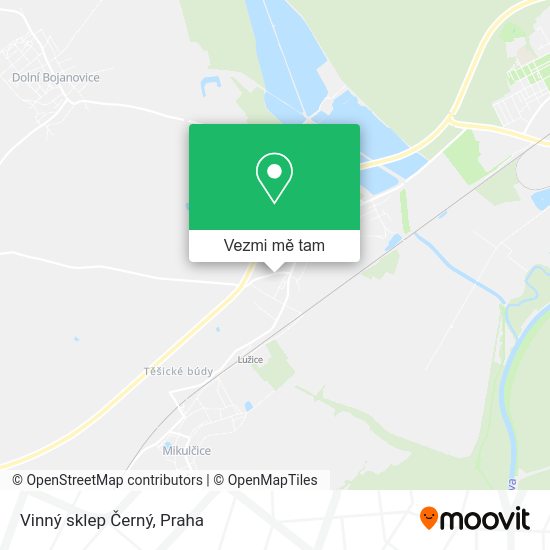 Vinný sklep Černý mapa