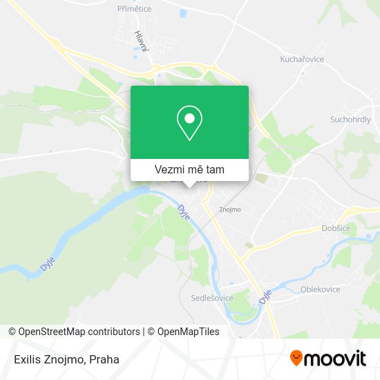 Exilis Znojmo mapa