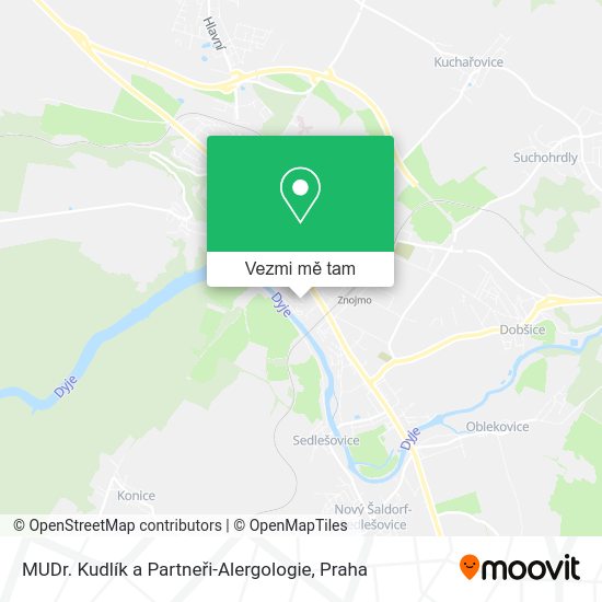 MUDr. Kudlík a Partneři-Alergologie mapa