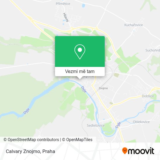 Calvary Znojmo mapa