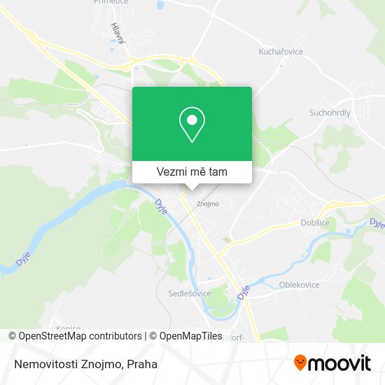 Nemovitosti Znojmo mapa