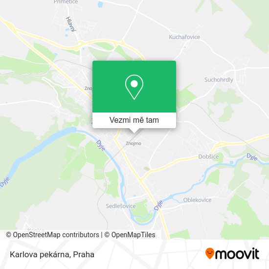 Karlova pekárna mapa
