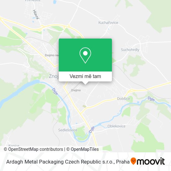 Ardagh Metal Packaging Czech Republic s.r.o. mapa