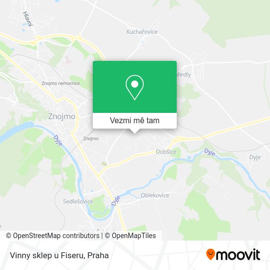 Vinny sklep u Fiseru mapa