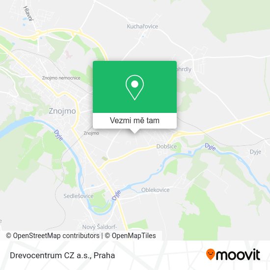 Drevocentrum CZ a.s. mapa