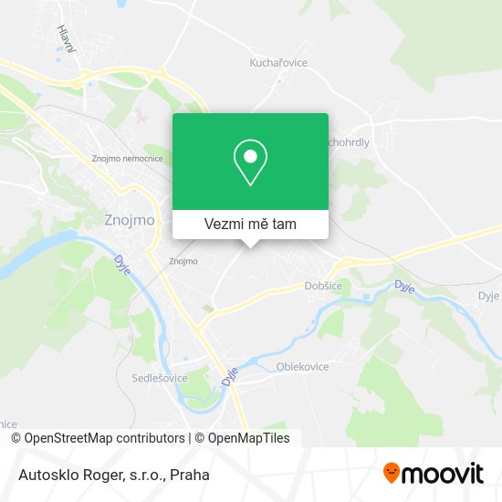 Autosklo Roger, s.r.o. mapa