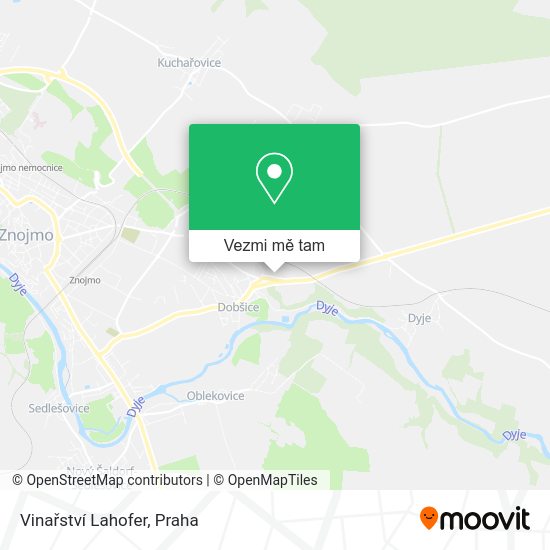 Vinařství Lahofer mapa