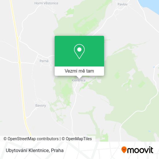 Ubytování Klentnice mapa