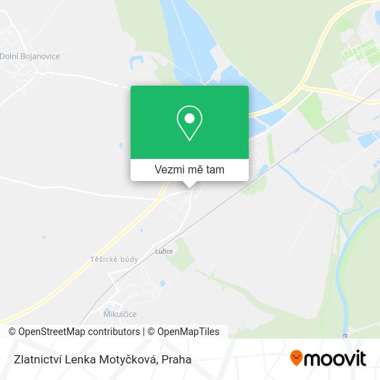 Zlatnictví Lenka Motyčková mapa